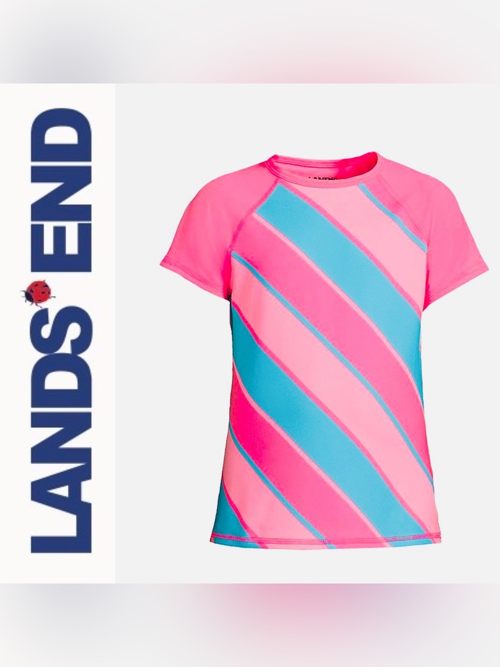 Girls Pink and Blue Rashguard